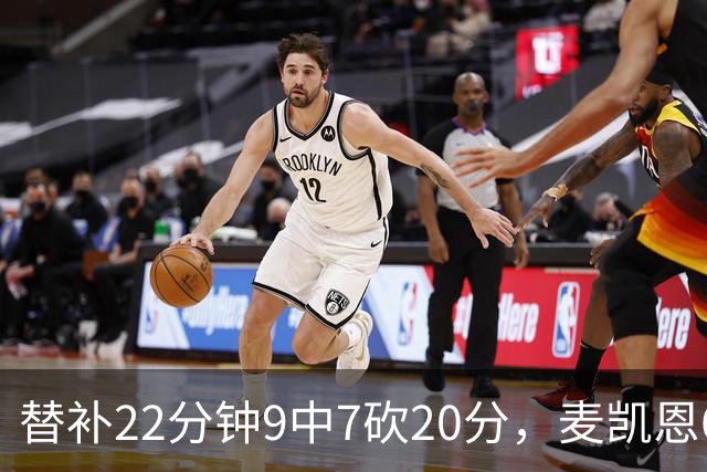 替补22分钟9中7砍20分，麦凯恩6记三分平生涯纪录
